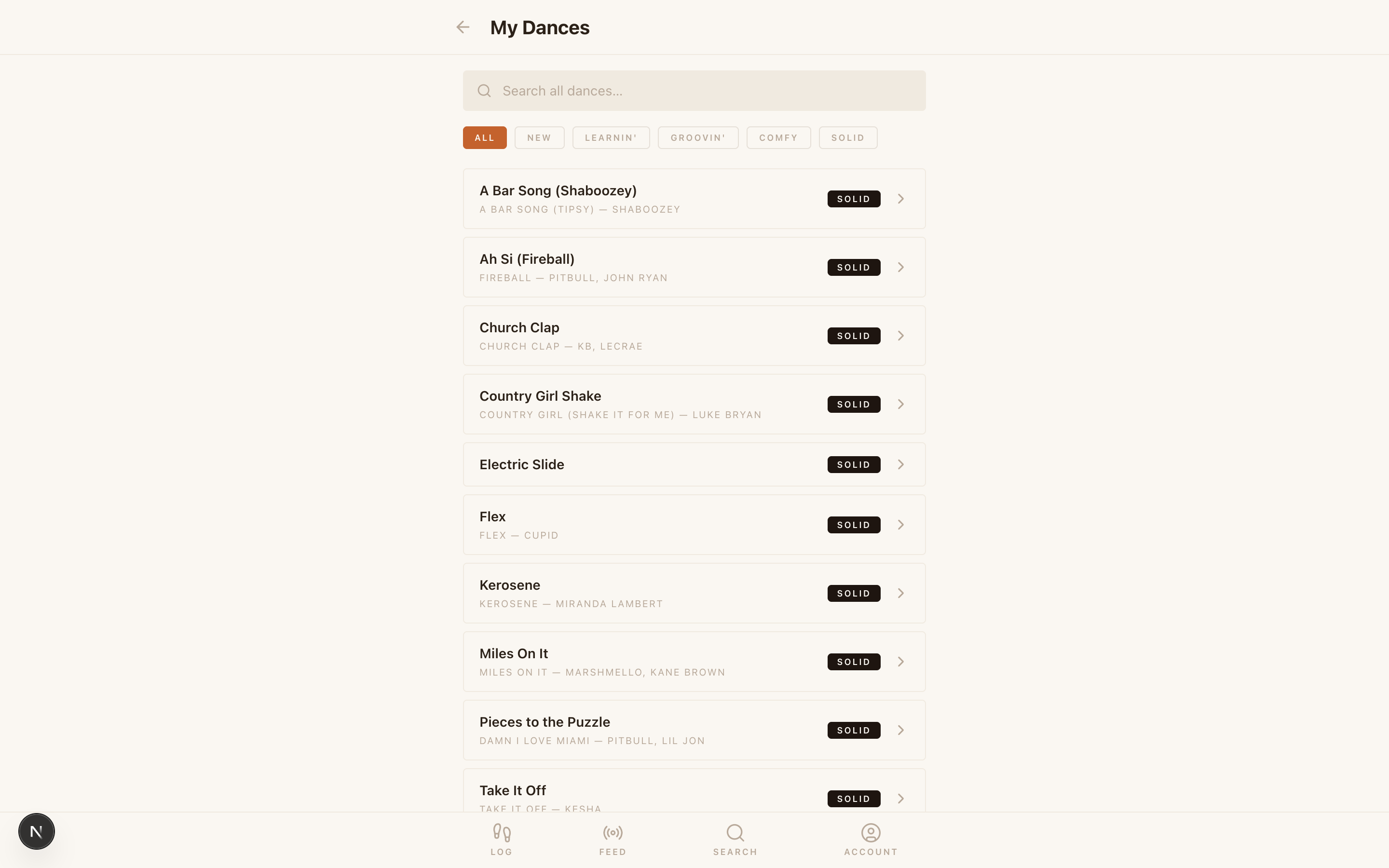 Walls on the web — your dance library